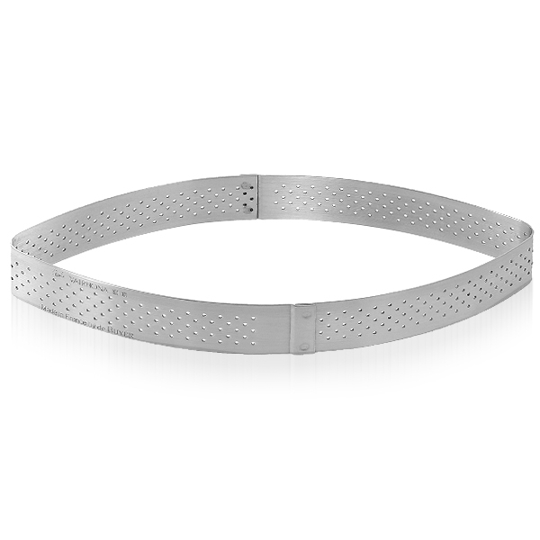 de Buyer - Schiffchenform Tortenring gelocht - H 2 cm de Buyer - Schiffchenform Tortenring gelocht - H 2 cm