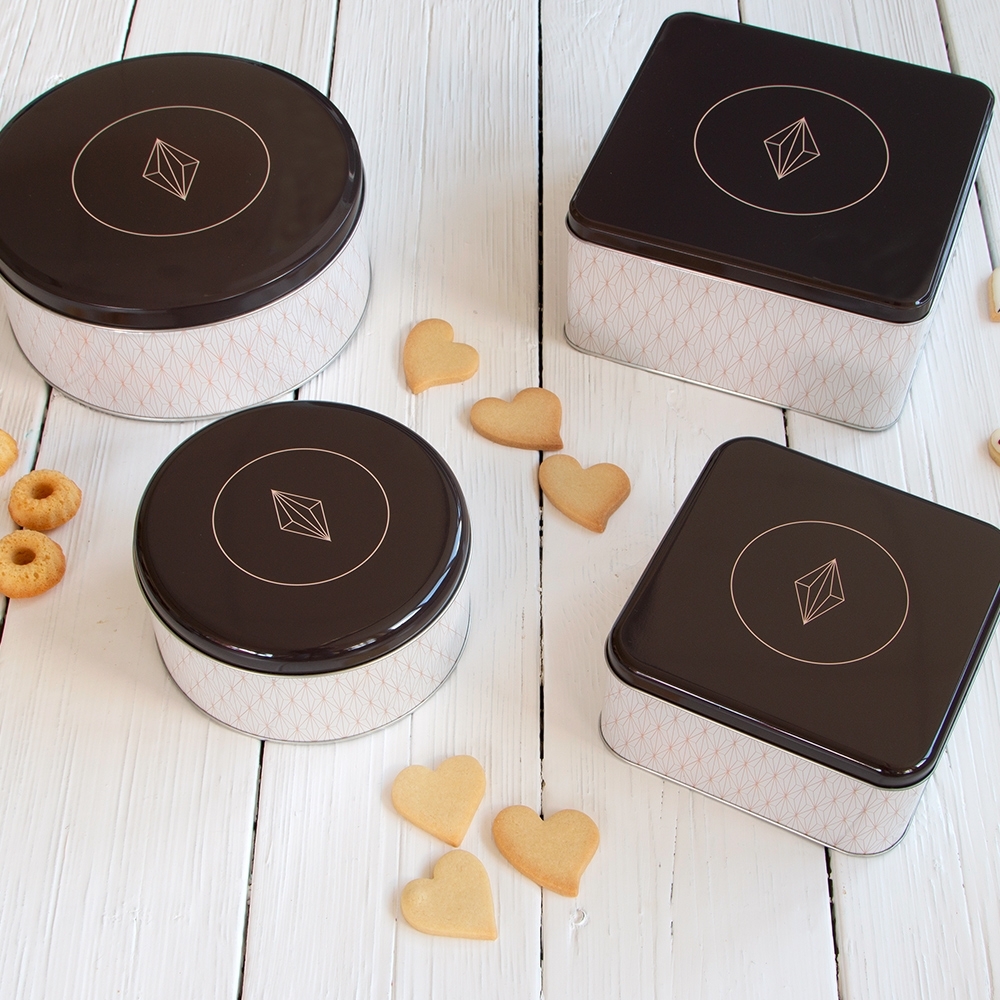 Städter - Cookie box - Vanilla Diamonds - Colorful - different sizes and shapes