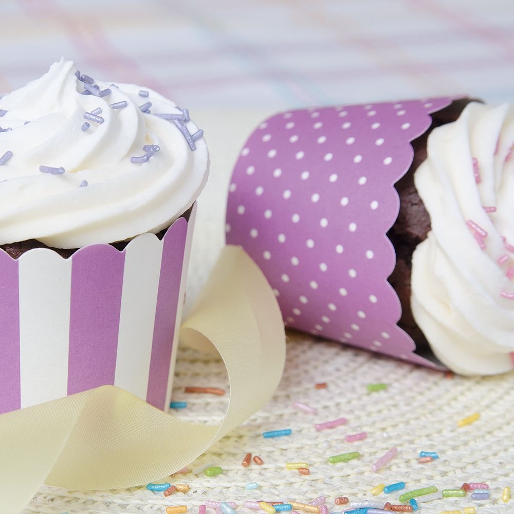 Städter - Cupcake Backform - ø 50 x 47 mm - Mini - Bunt - 12 Stück