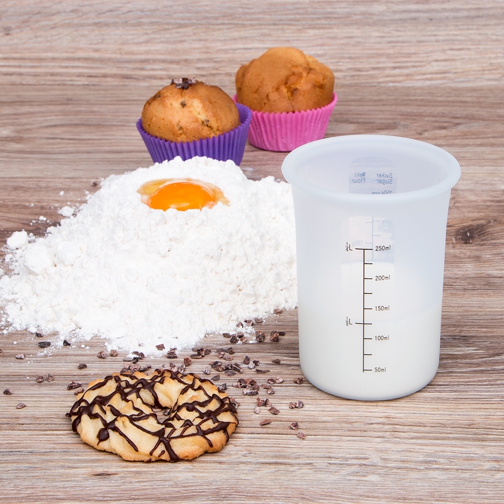 Städter - Measuring cup - transparent - silicone