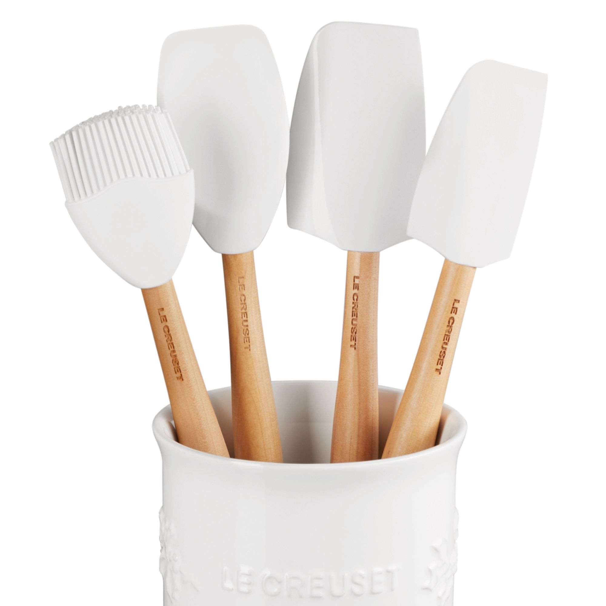 Le Creuset - Kochkellen-Set 5tlg. Craft - Holly - Weiß Le Creuset - Kochkellen-Set 5tlg. Craft - Holly - Weiß