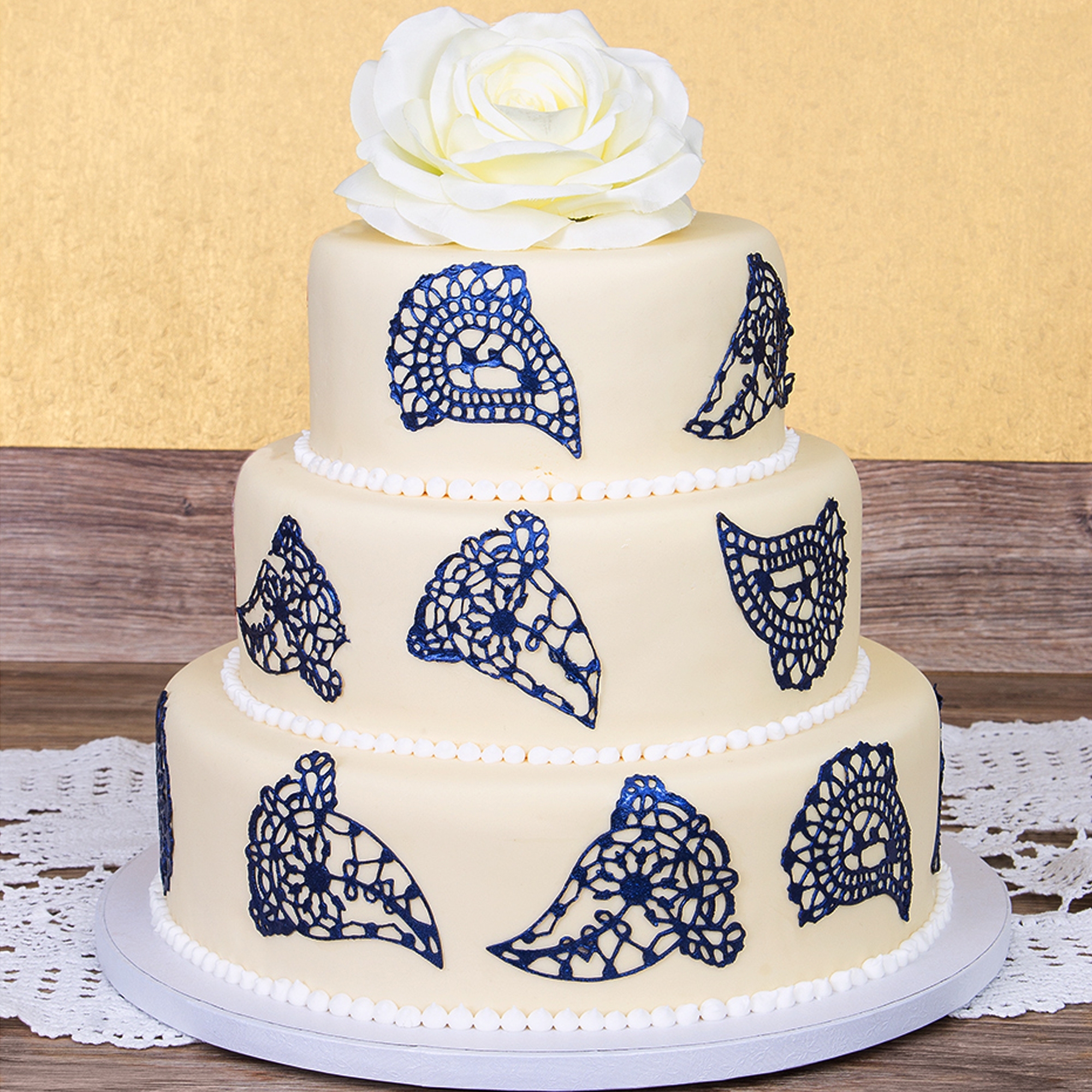 Städter - Cake lace mould Paisley - 39,5 x 7,5 cm - Silicone Städter - Cake lace mould Paisley - 39,5 x 7,5 cm - Silicone