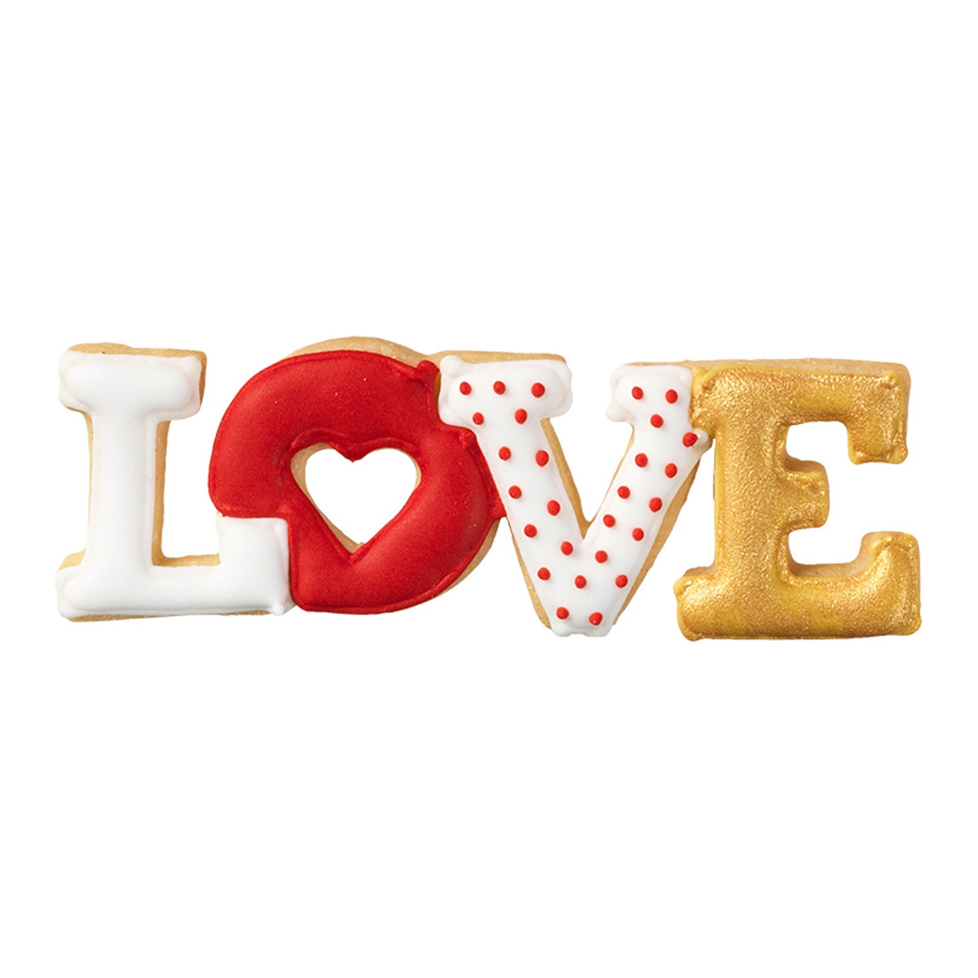 Birkmann - Ausstechform - Love Schriftzug - 11 cm Birkmann - Ausstechform - Love Schriftzug - 11 cm