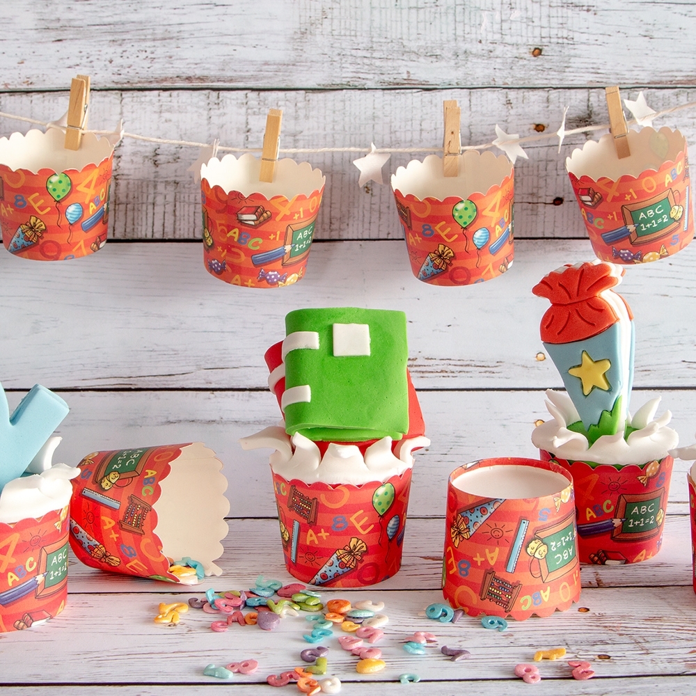 Städter - Cupcake liner  - ø 50 x 47 mm - multi-coloured - 12 pieces