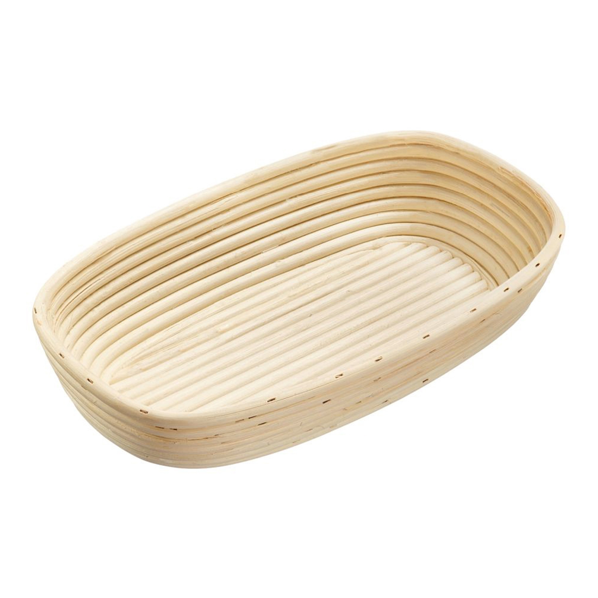 Oval rattan proofing basket with cloth cover