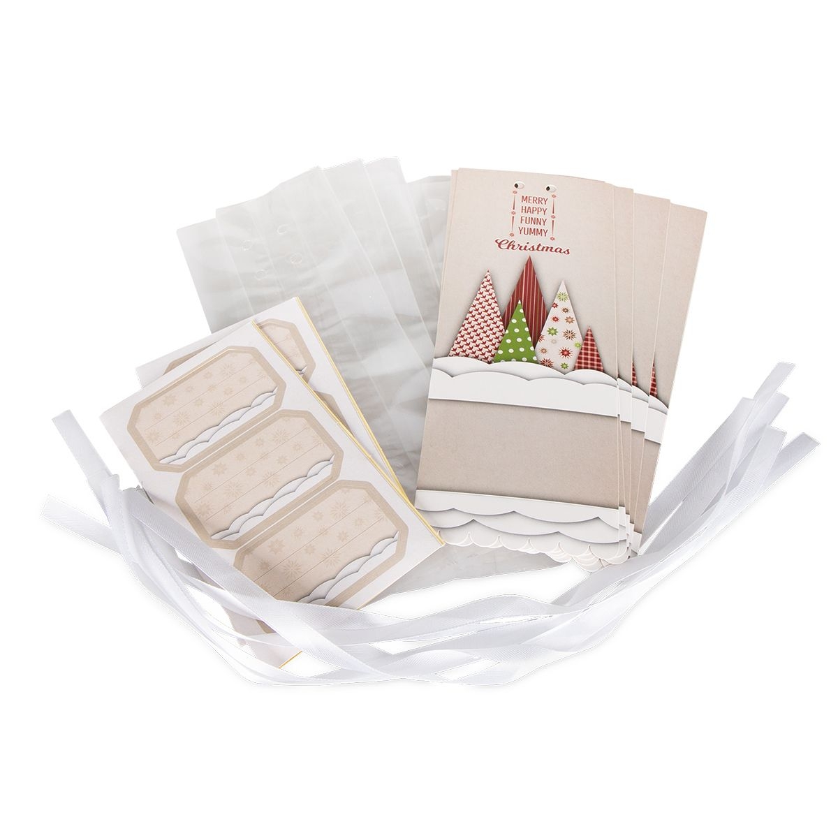 Städter - Geschenktüte  - 9 x 25 cm - Set 24-teilig - verschiedene Muster