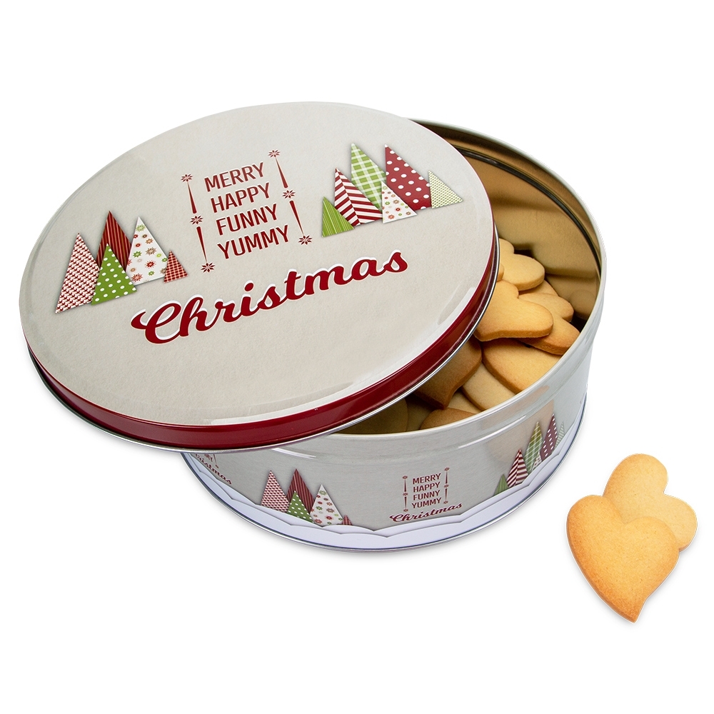 Städter - Plätzchendose - Yummy Christmas - Bunt - rund groß