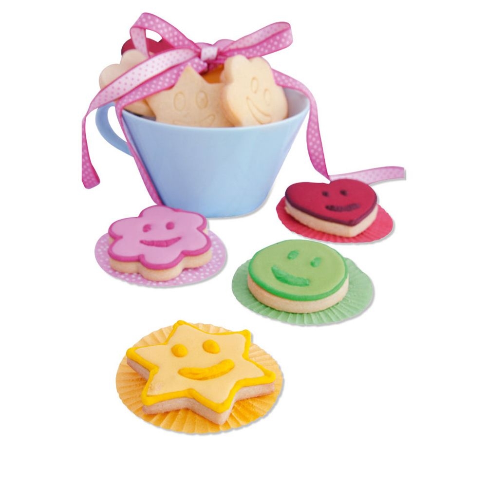 Städter - Prägeausstecher Lachender Stern - 6,5 cm - Set, 2-teilig