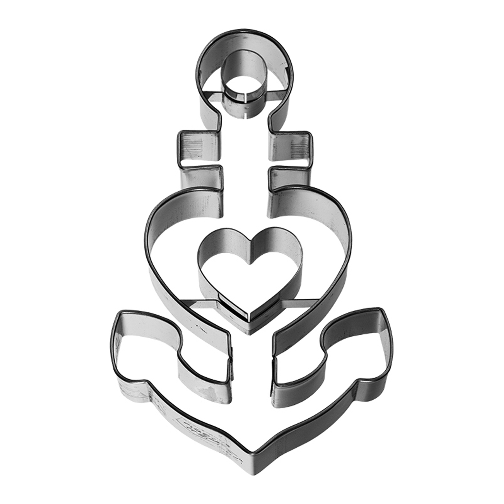 Birkmann - Ausstechform - Anker Glaube-Liebe-Hoffnung, 10 cm Birkmann - Ausstechform - Anker Glaube-Liebe-Hoffnung, 10 cm