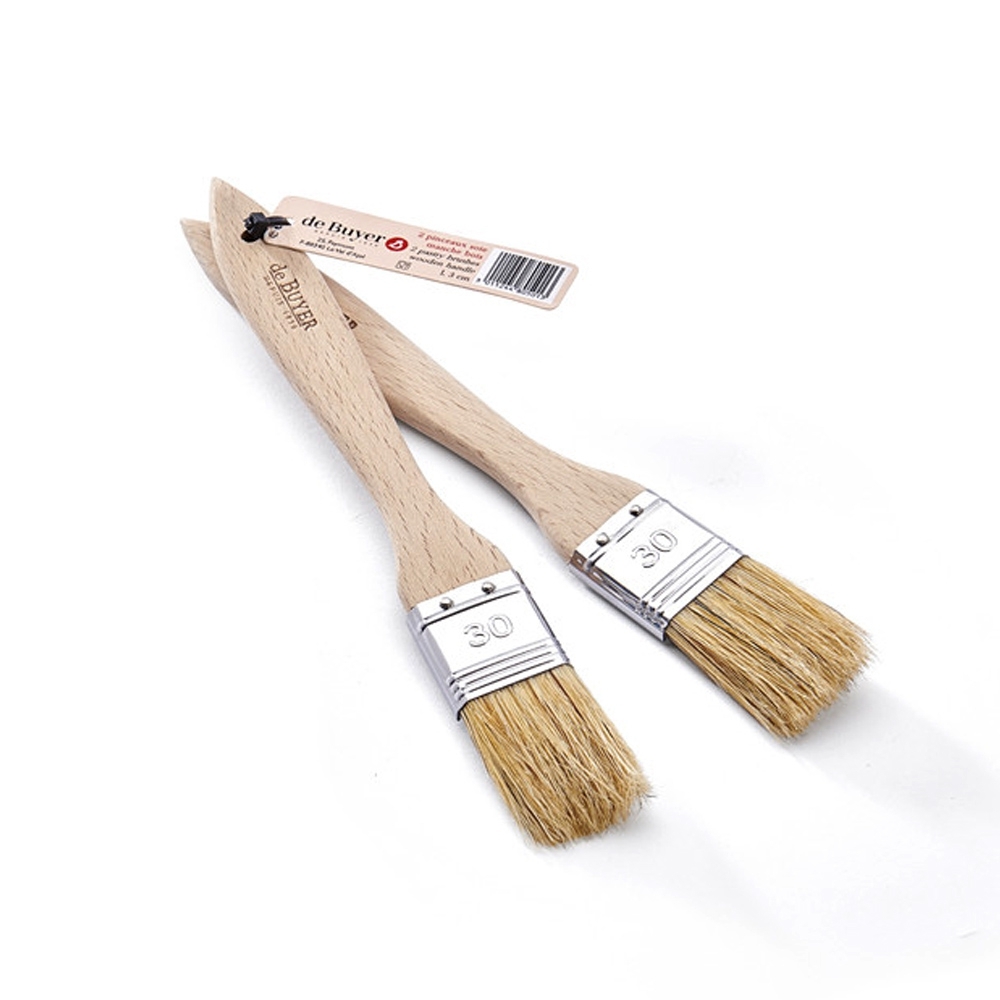 de Buyer - B Bois - Backpinsel 2er Set de Buyer - B Bois - Backpinsel 2er Set