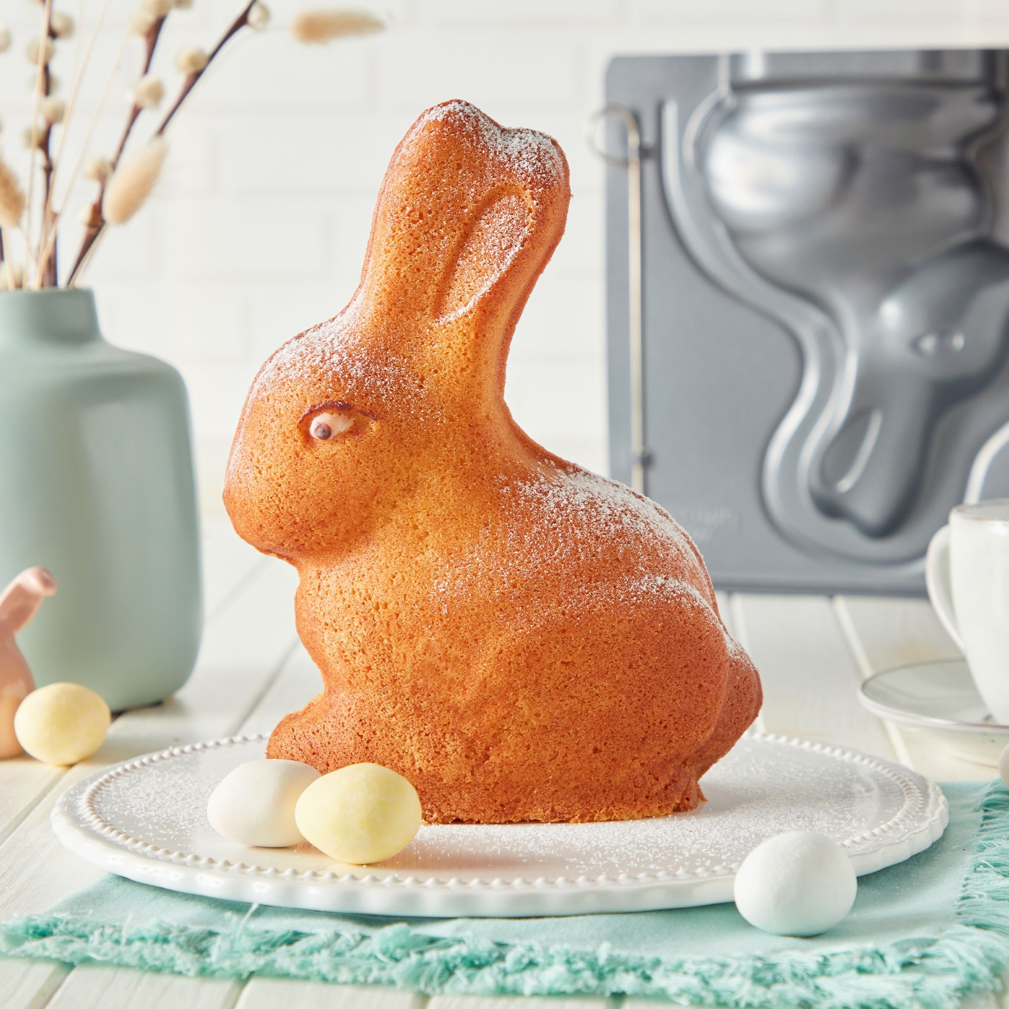 Birkmann - 3D-Backform Osterhase - All you need is spring - 24 x 24 cm - 1000 ml