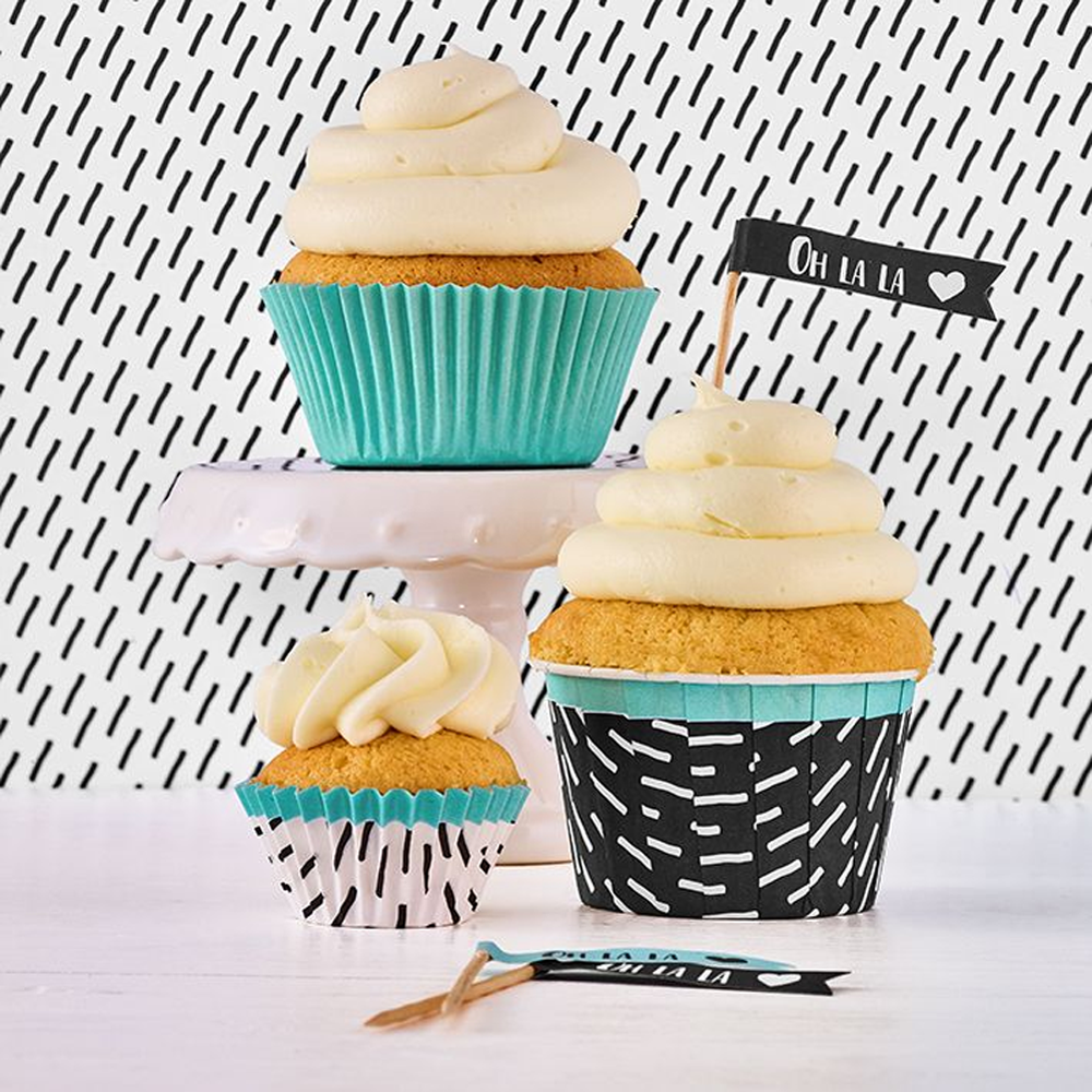 RBV Birkmann - Muffin paper form Aqua / Oh la la