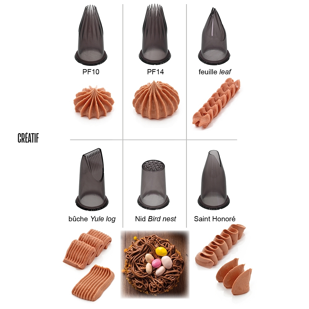 de Buyer - Satz von 12 Garniertüllen Set MIX de Buyer - Satz von 12 Garniertüllen Set MIX
