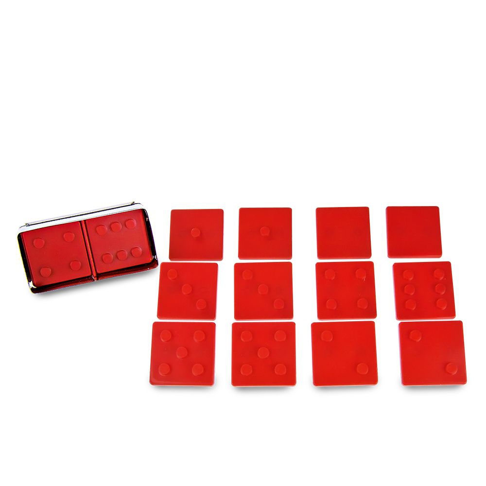 Städter - Prägeausstecher Domino - 6 x 3 x 2,2 cm - Set 15-teilig