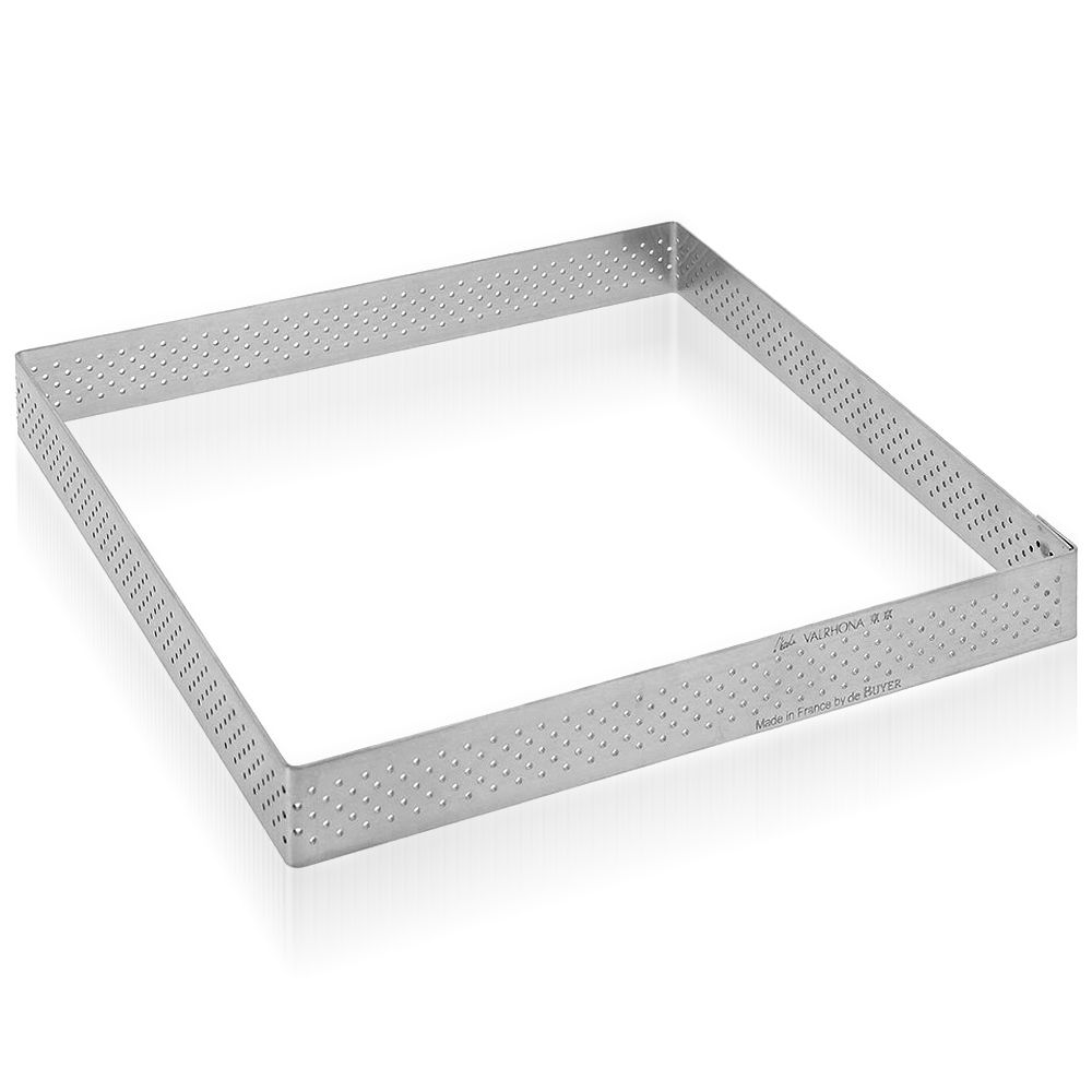 de Buyer - quadratischer Tortenring gelocht - H 2 cm de Buyer - quadratischer Tortenring gelocht - H 2 cm