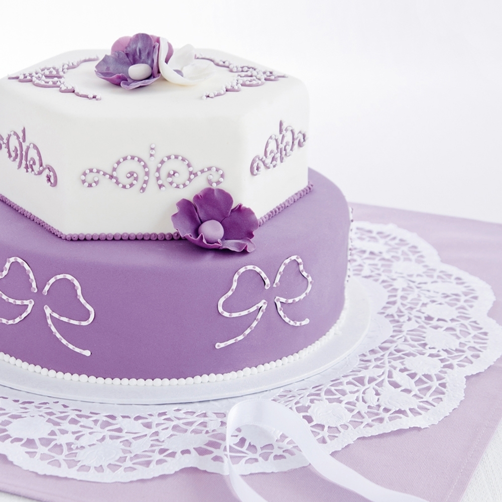 Städter - Kuchenplatte - Weiß - Rund - verschiedene Größen