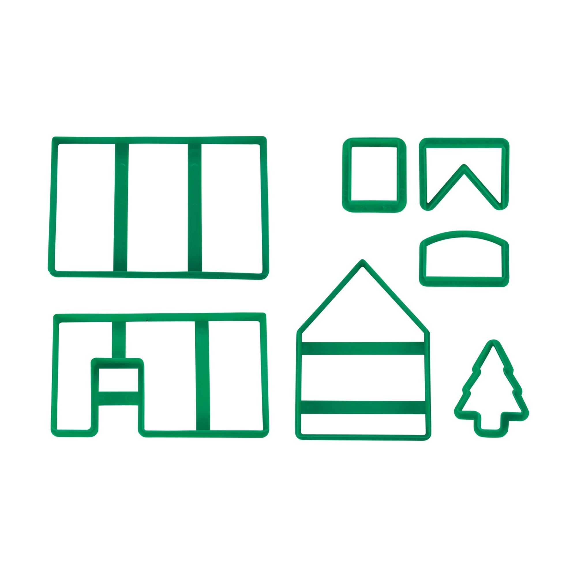 Städter - Ausstecher Hexenhaus / Lebkuchenhaus - 7-teiliges Set - 15 x 19 x 21 cm