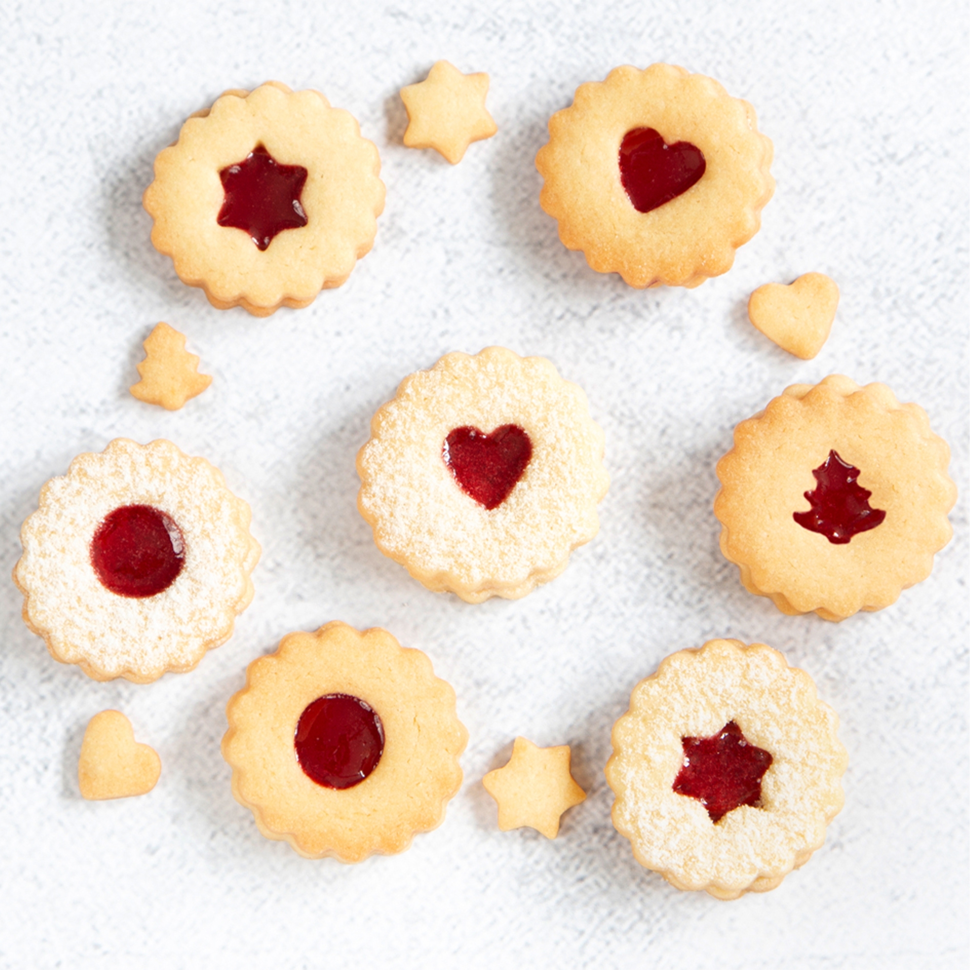 Städter - Linzer cookie cutter Christmas tree in ring stainless steel ø 4 cm / H 1.5 cm