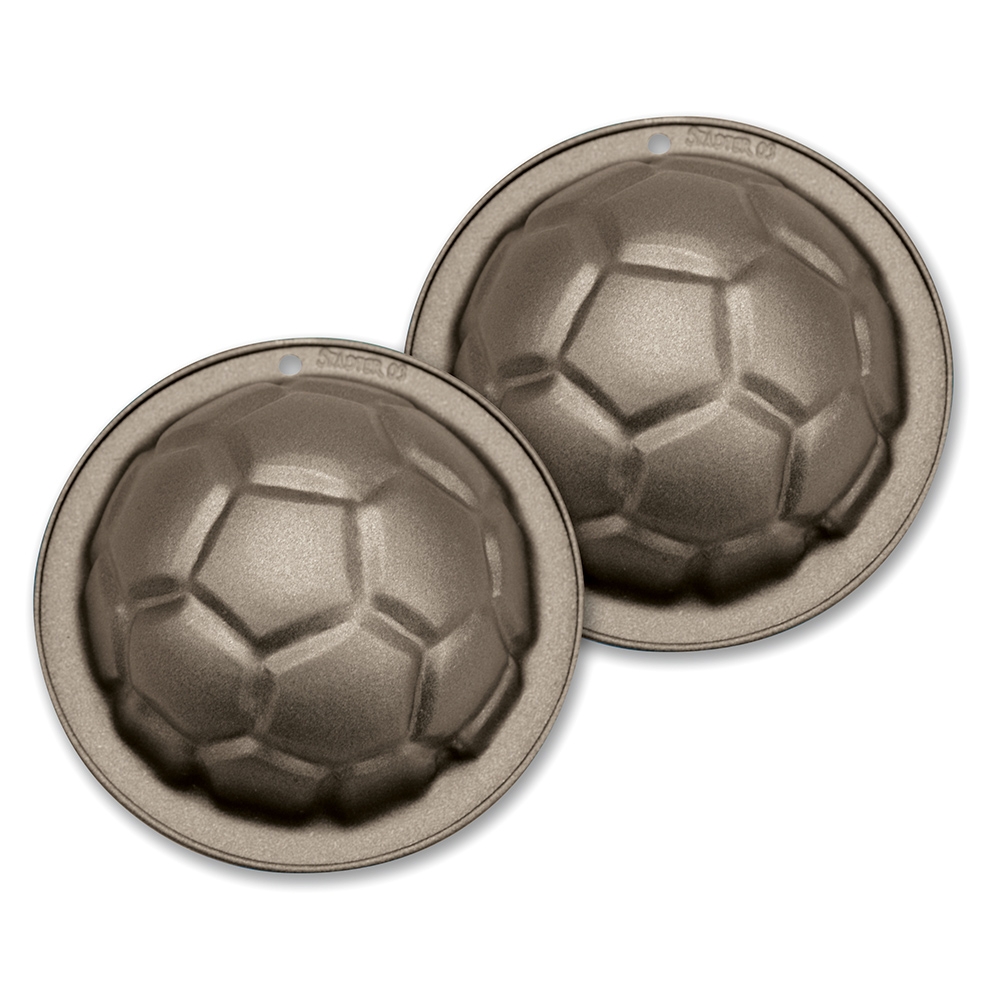 Städter - Motivbackform Pepe der Fußball - ø 8,5 / H 4 cm - Mini - 2 Stück 150 ml