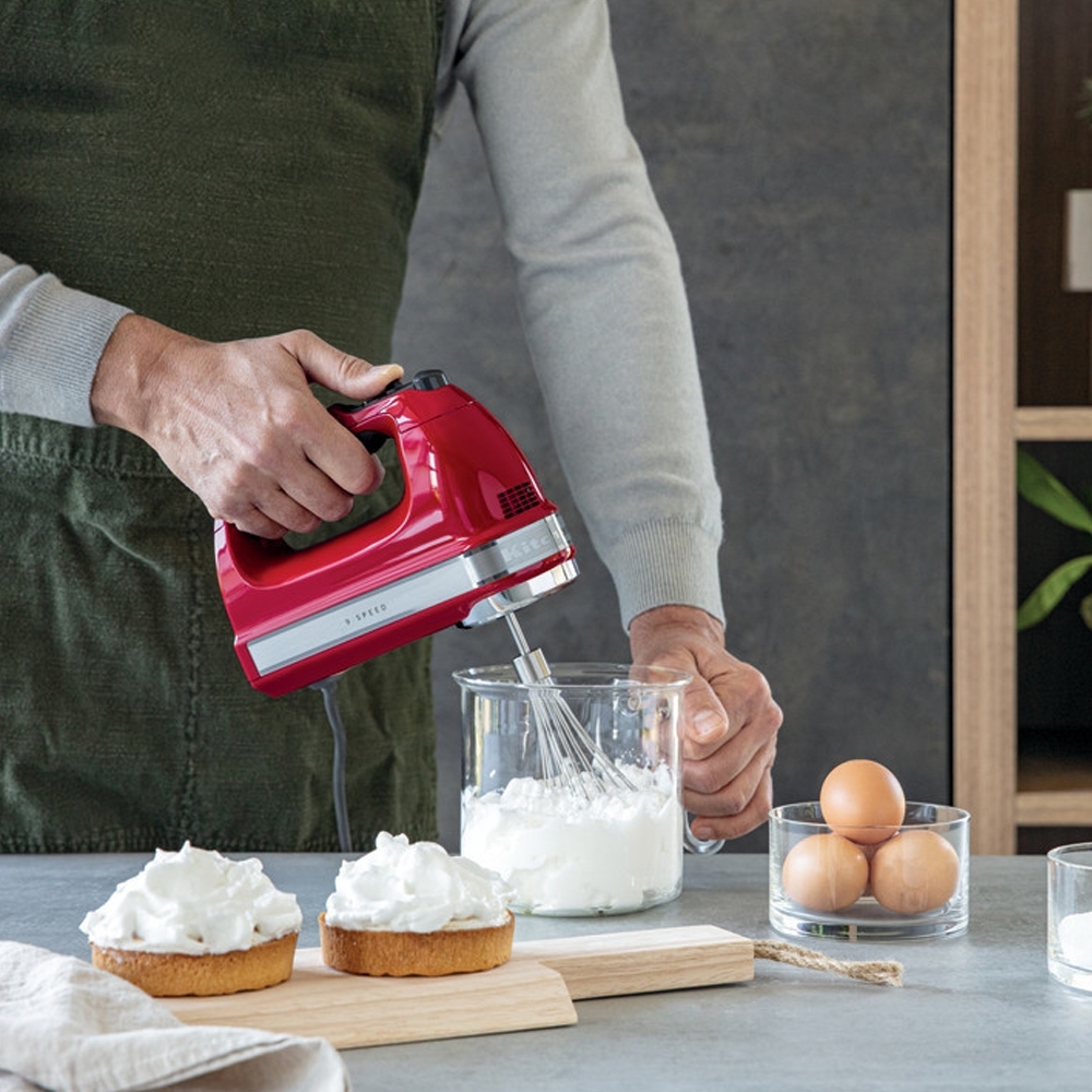 KitchenAid -  9-Speed Hand Mixer - Empire Red KitchenAid -  9-Speed Hand Mixer - Empire Red