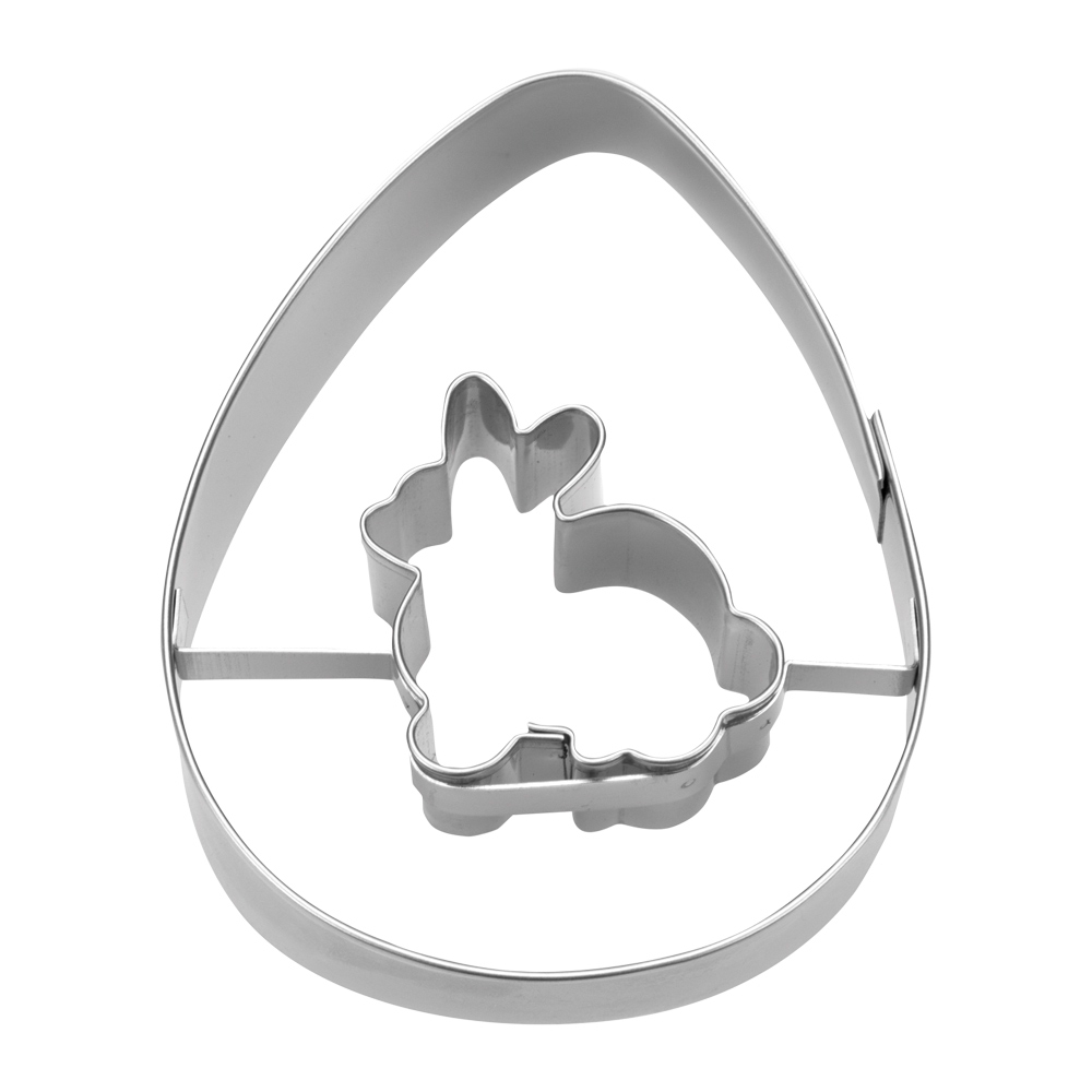Städter - Ausstecher Ei mit Hase - 7 cm Städter - Ausstecher Ei mit Hase - 7 cm