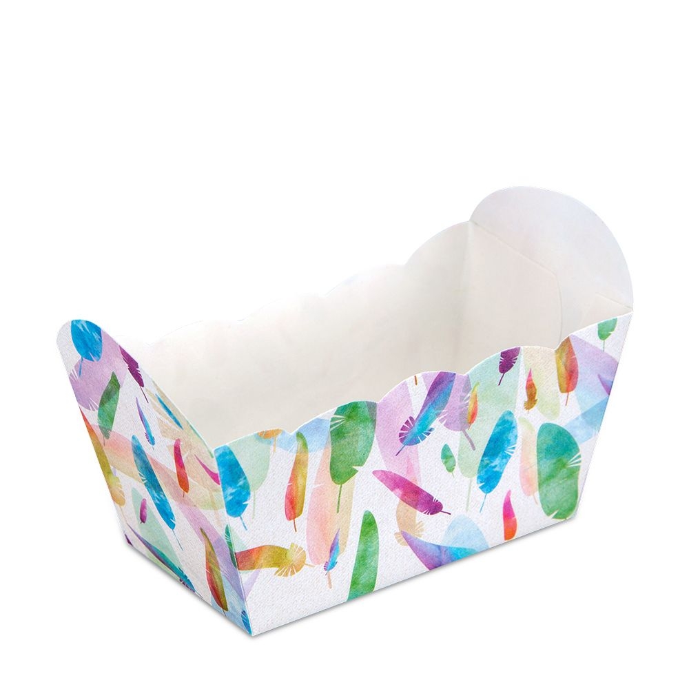 Städter - Paper baking pan - 7 x 4 x 4 cm - multi-coloured - 10 pieces