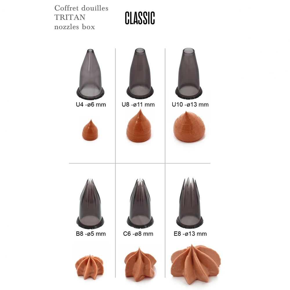 de Buyer - Satz von 6 Garniertüllen Set CLASSIC de Buyer - Satz von 6 Garniertüllen Set CLASSIC