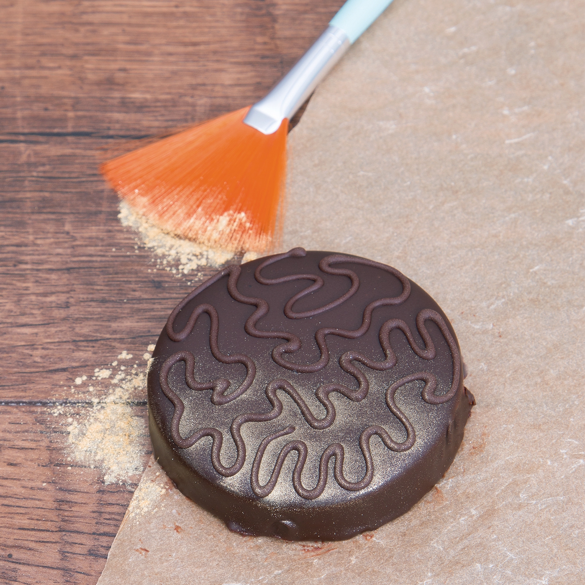 Städter - Pinsel für Speisefarbe - gefächert - Größe 12 - Hellblau