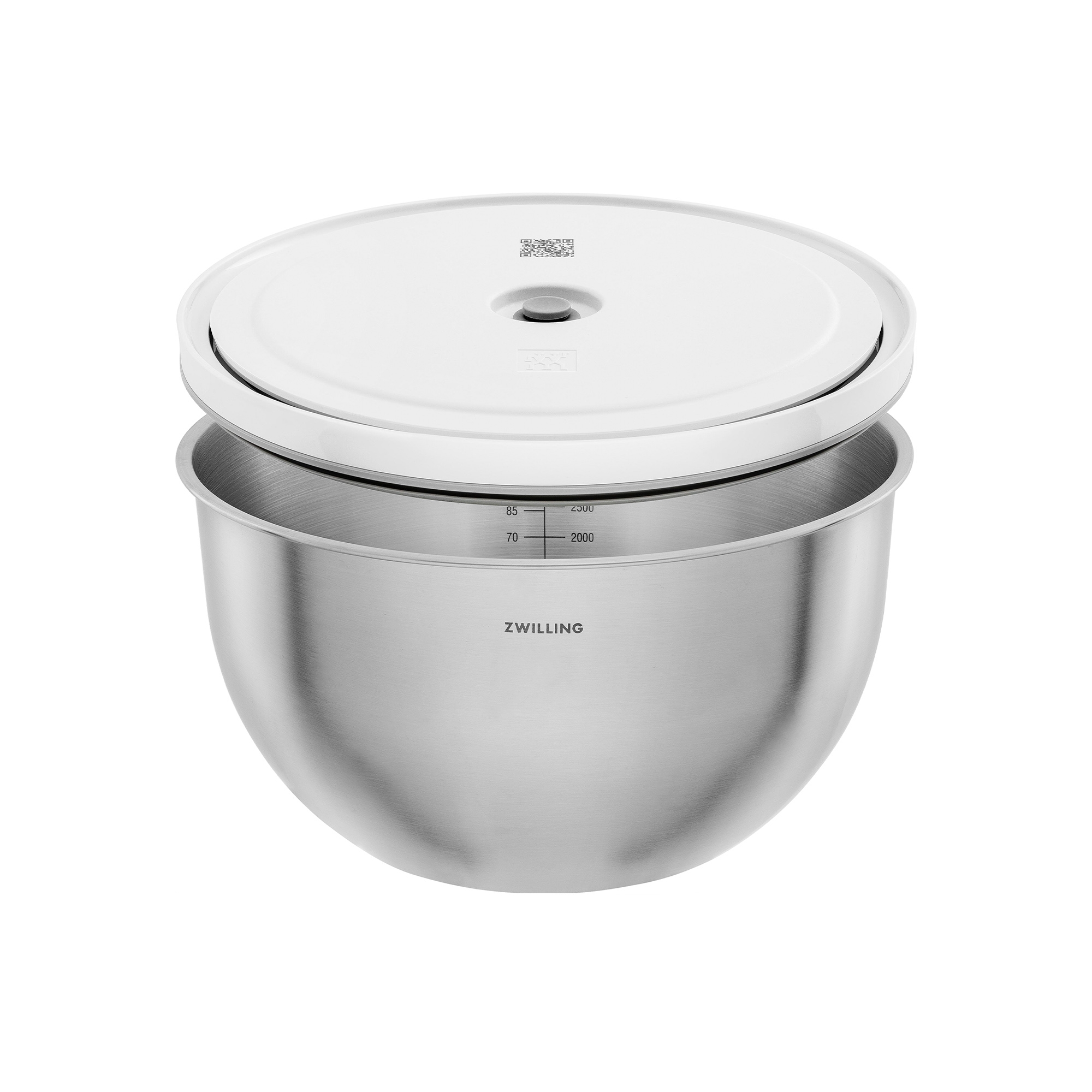 Zwilling Schüssel aus Edelstahl mit Deckel und Messskala