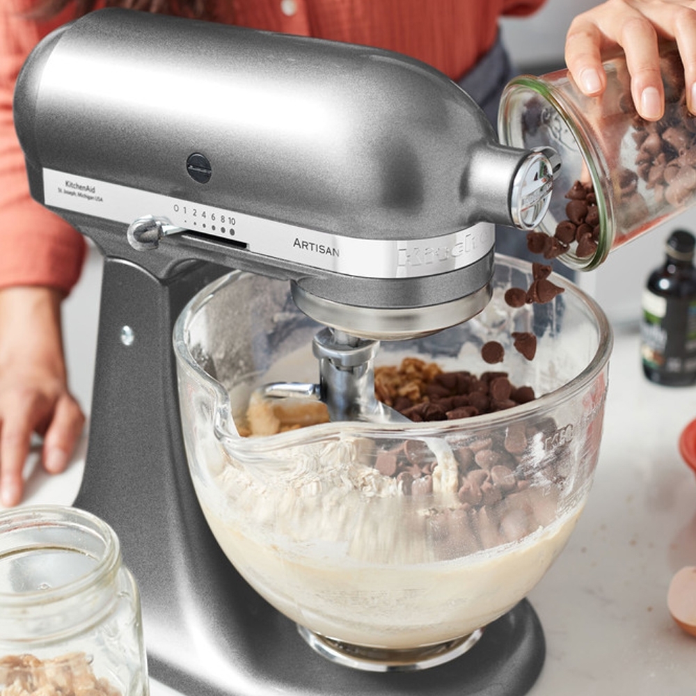 KitchenAid - Artisan Küchenmaschine 5KSM185PS -  Set - Medallion Silber