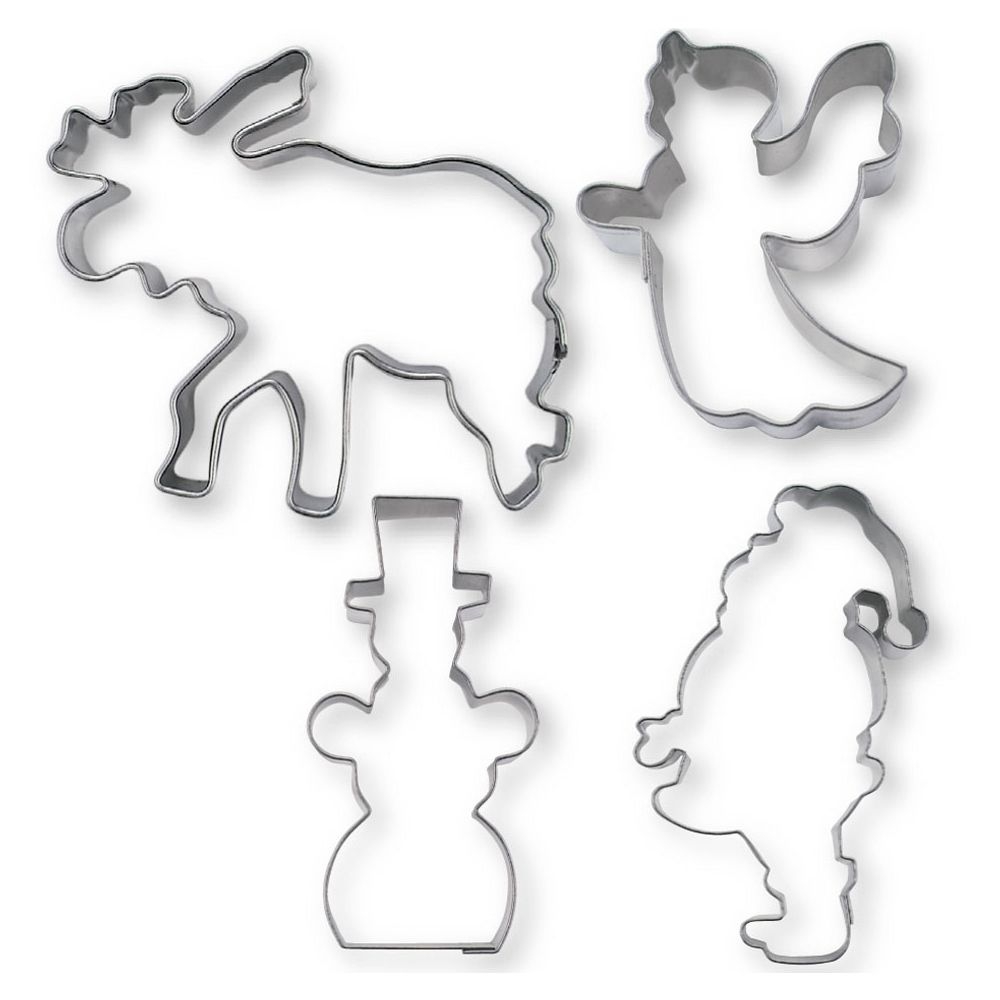 Städter - Ausstecher Weihnachtsbäckerei 4-teiliges Set - 7–9 cm