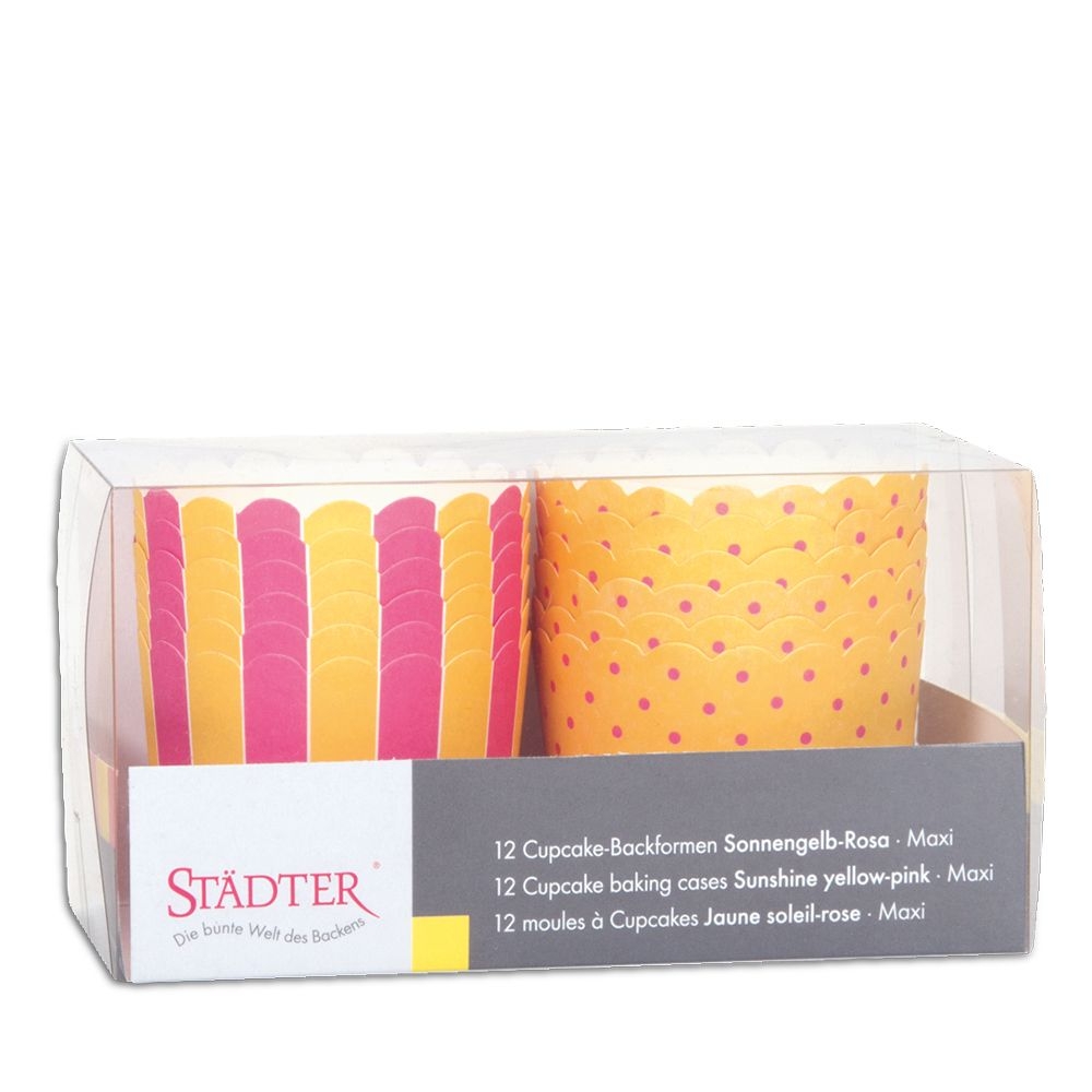 Städter - cupcake baking pan - 12 pieces - different patterns