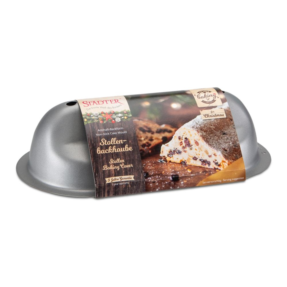 Städter - Cake mould Stollen baking cover  - 23 x 12 cm / H 6,5 cm, 1.000 ml