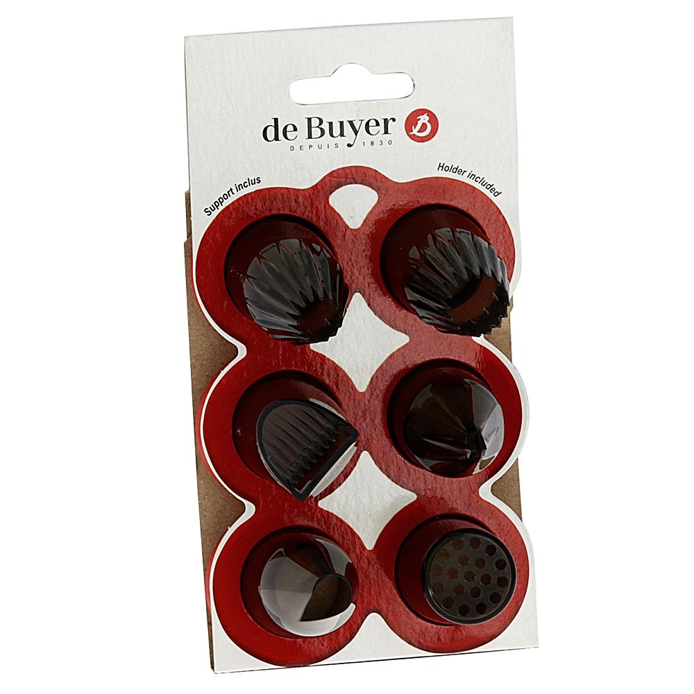 de Buyer - Satz von 6 Garniertüllen Set KREATIV de Buyer - Satz von 6 Garniertüllen Set KREATIV