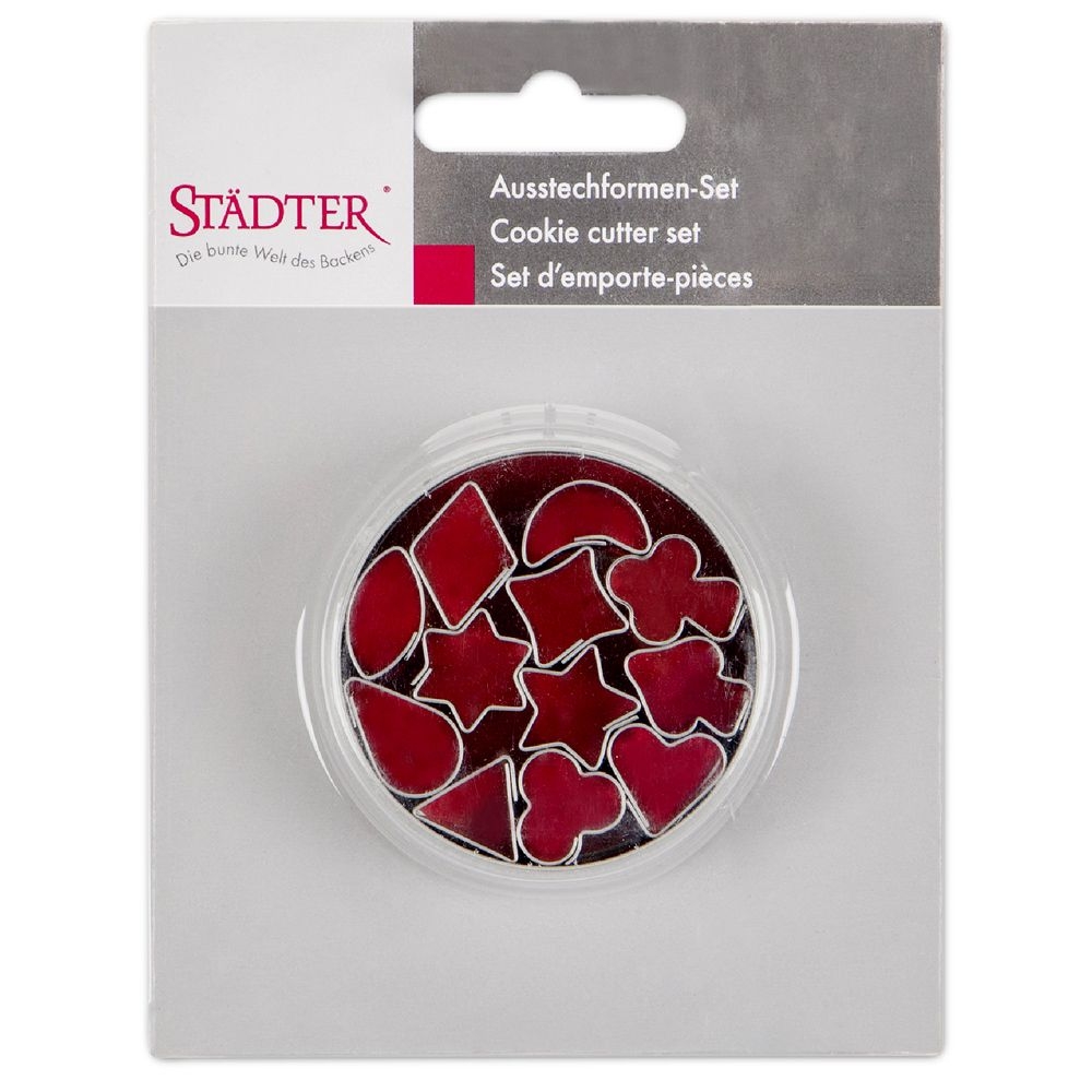 Städter - Ausstecher 12 Motive 1,5 cm - Set 12-teilig