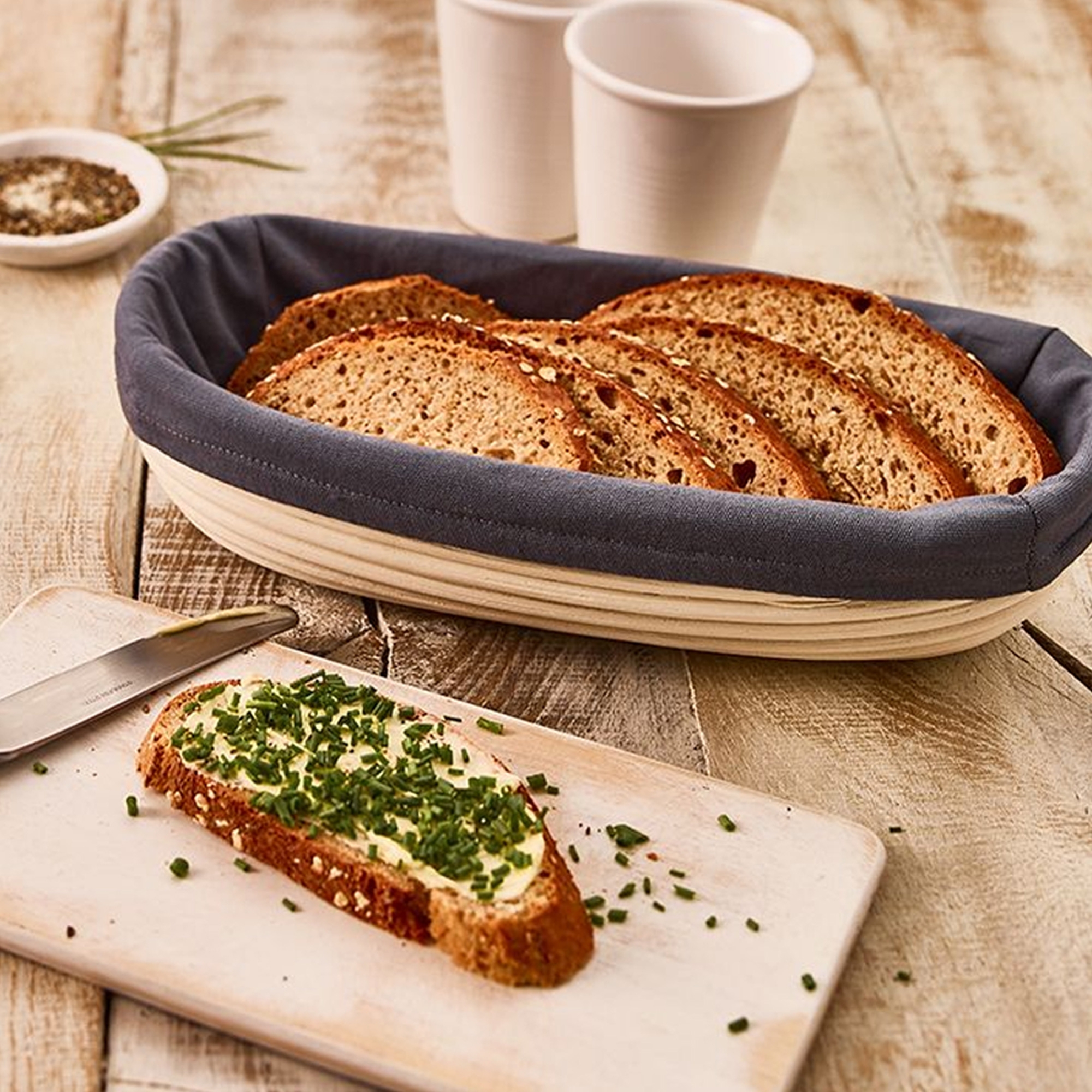 Birkmann - Cover for bread rising basket, longish Birkmann - Cover for bread rising basket, longish