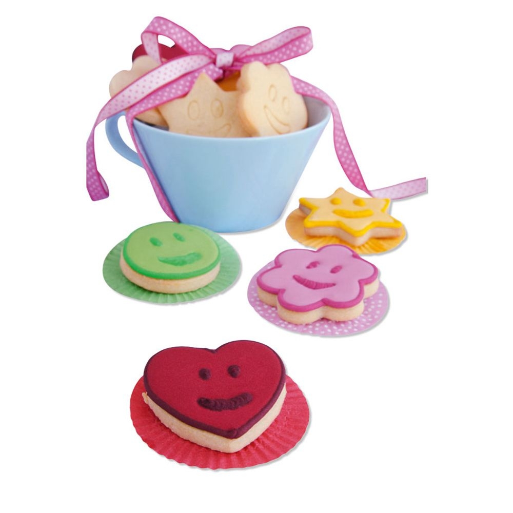 Städter - Prägeausstecher Lachendes Herz - 5,5 cm - Set, 2-teilig
