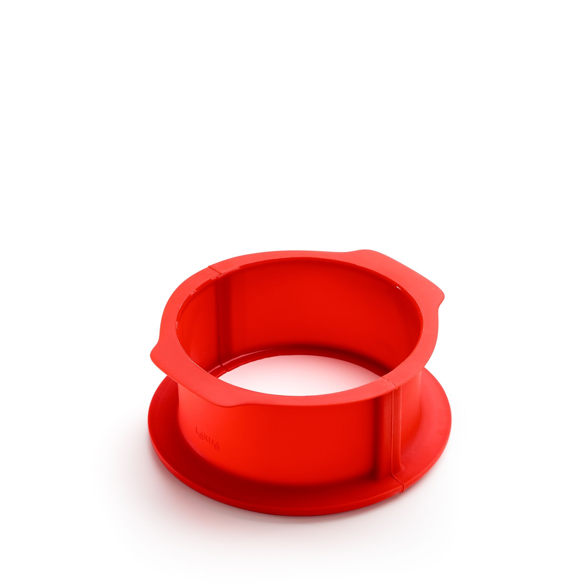 Lékué - Charlotte Springform mit Teller, 18 cm rot