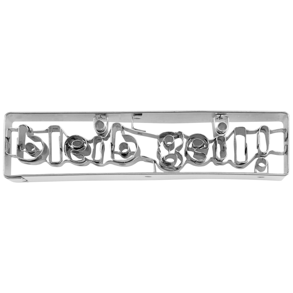 Städter - Prägeausstecher bleib geil! - 10 cm