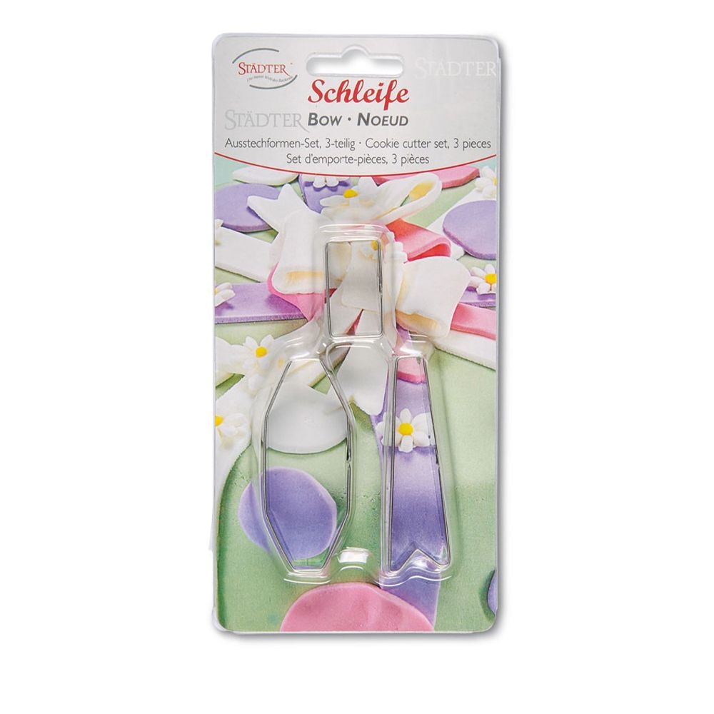 Städter - Profi-Ausstecher Schleife - 3 – 6,5 cm - Set, 3-teilig