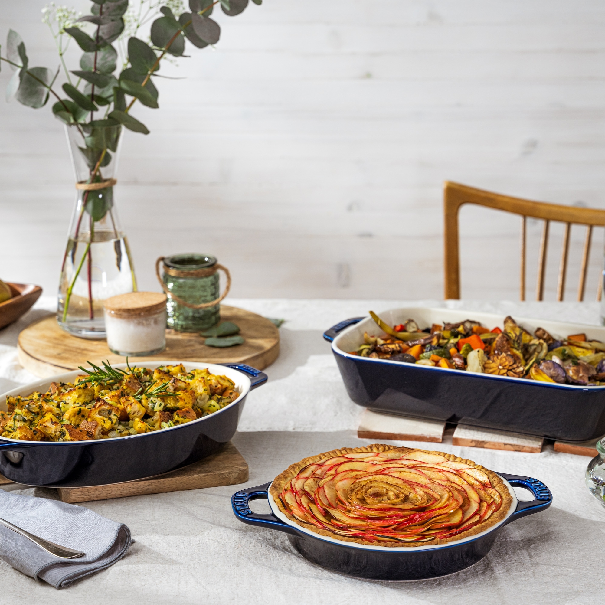 STAUB - Ceramique Tarteform | 24 cm | dunkelblau