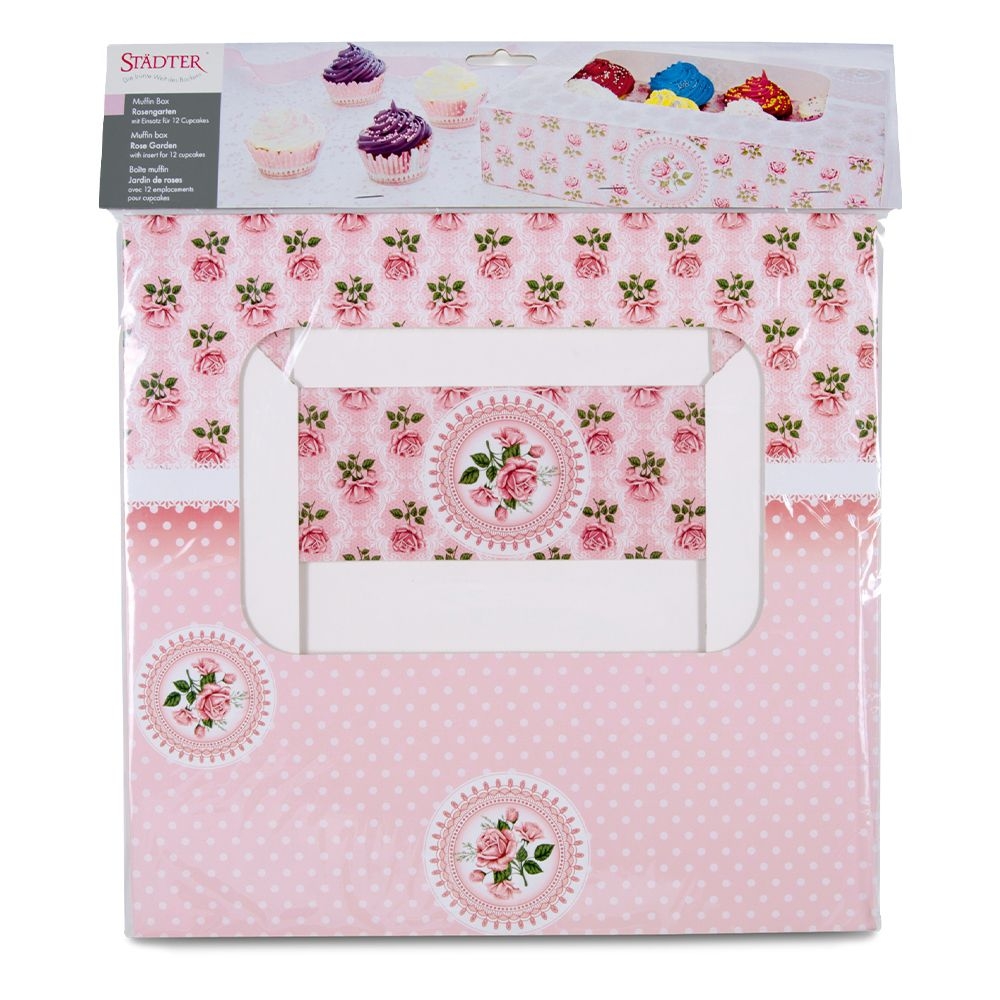 Städter - 12er Muffinbox - 33 x 16,5 x 7,5 cm - verschiedene Motive