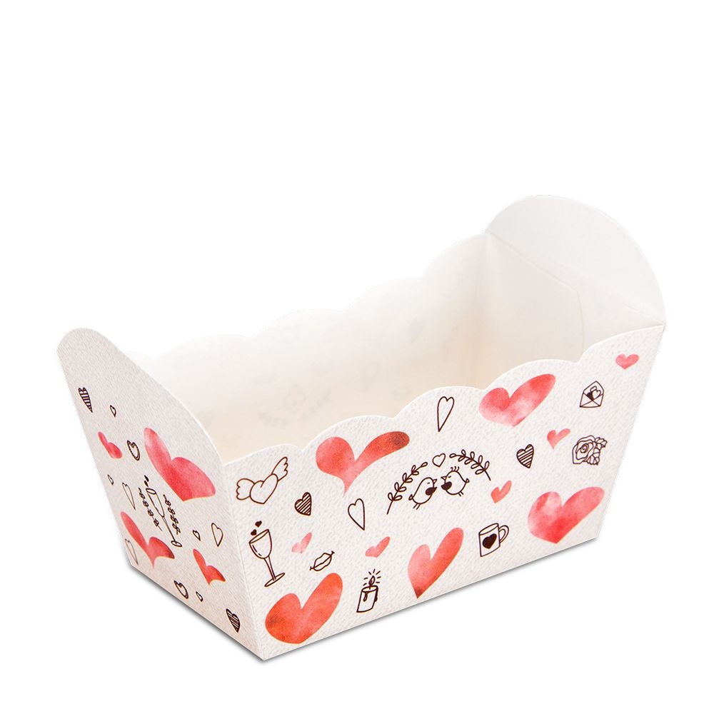 Städter - Papierbackform - 7 x 4 x 4 cm - Bunt - 10 Stück