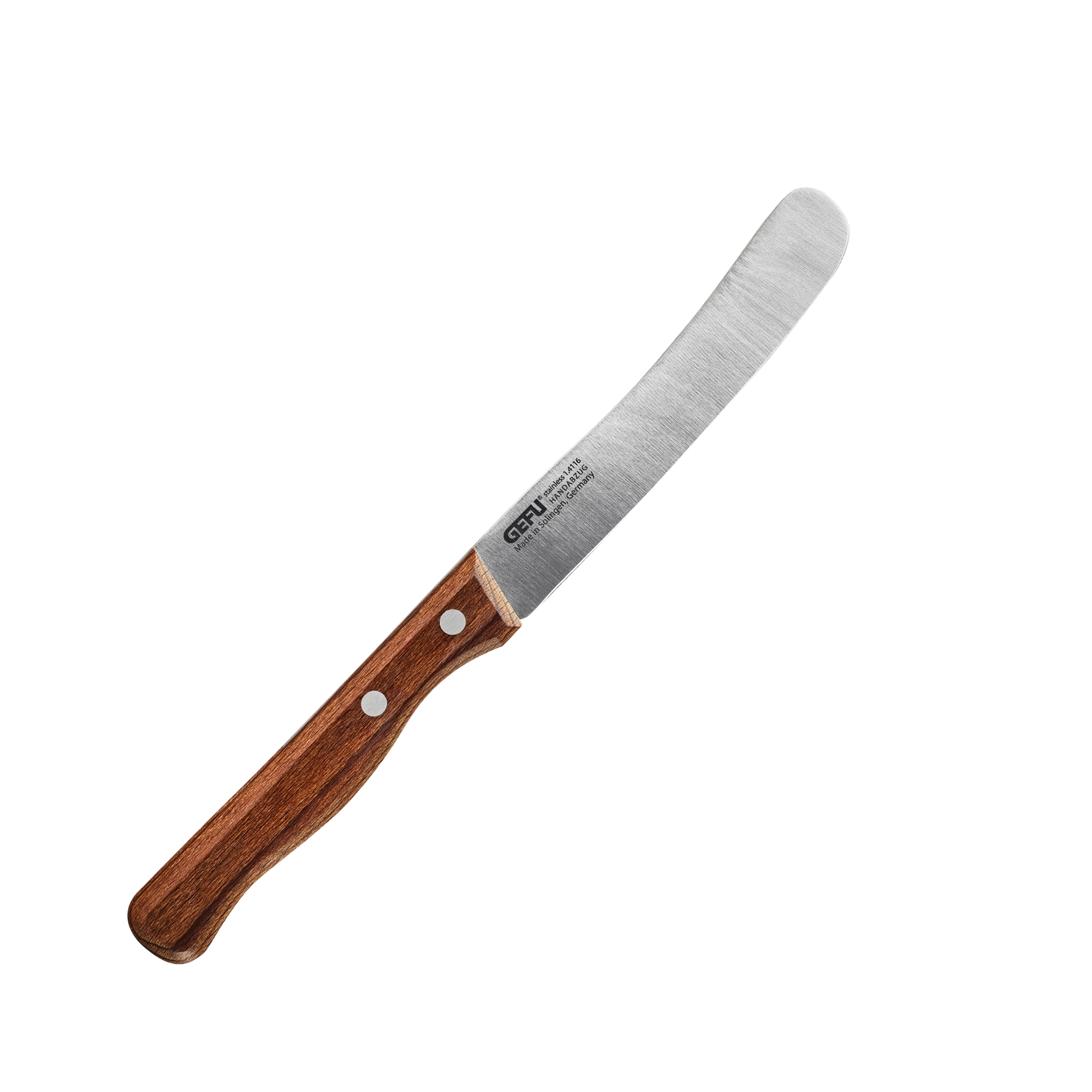 Gefu - Humped knife STULLE walnut wood 11cm Gefu - Humped knife STULLE walnut wood 11cm