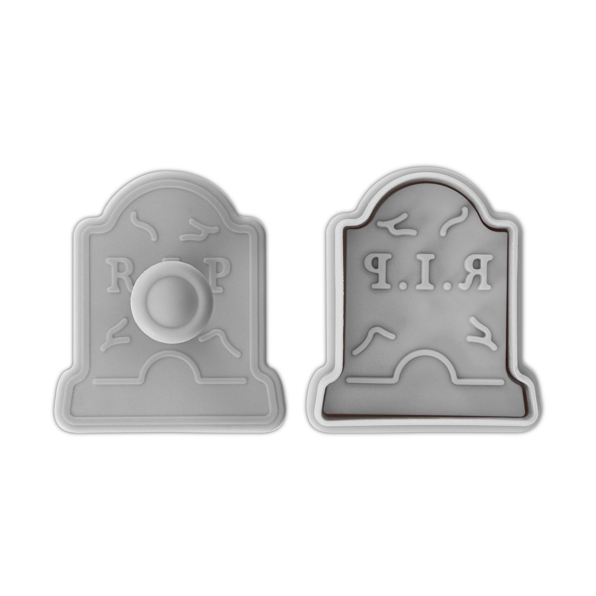 Städter - Embossing cookie cutter gravestone RIP - 6 cm Städter - Embossing cookie cutter gravestone RIP - 6 cm
