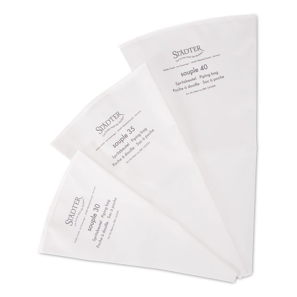 Städter - Profi-Spritzbeutel - Weiß - souple - verschiedene Größen