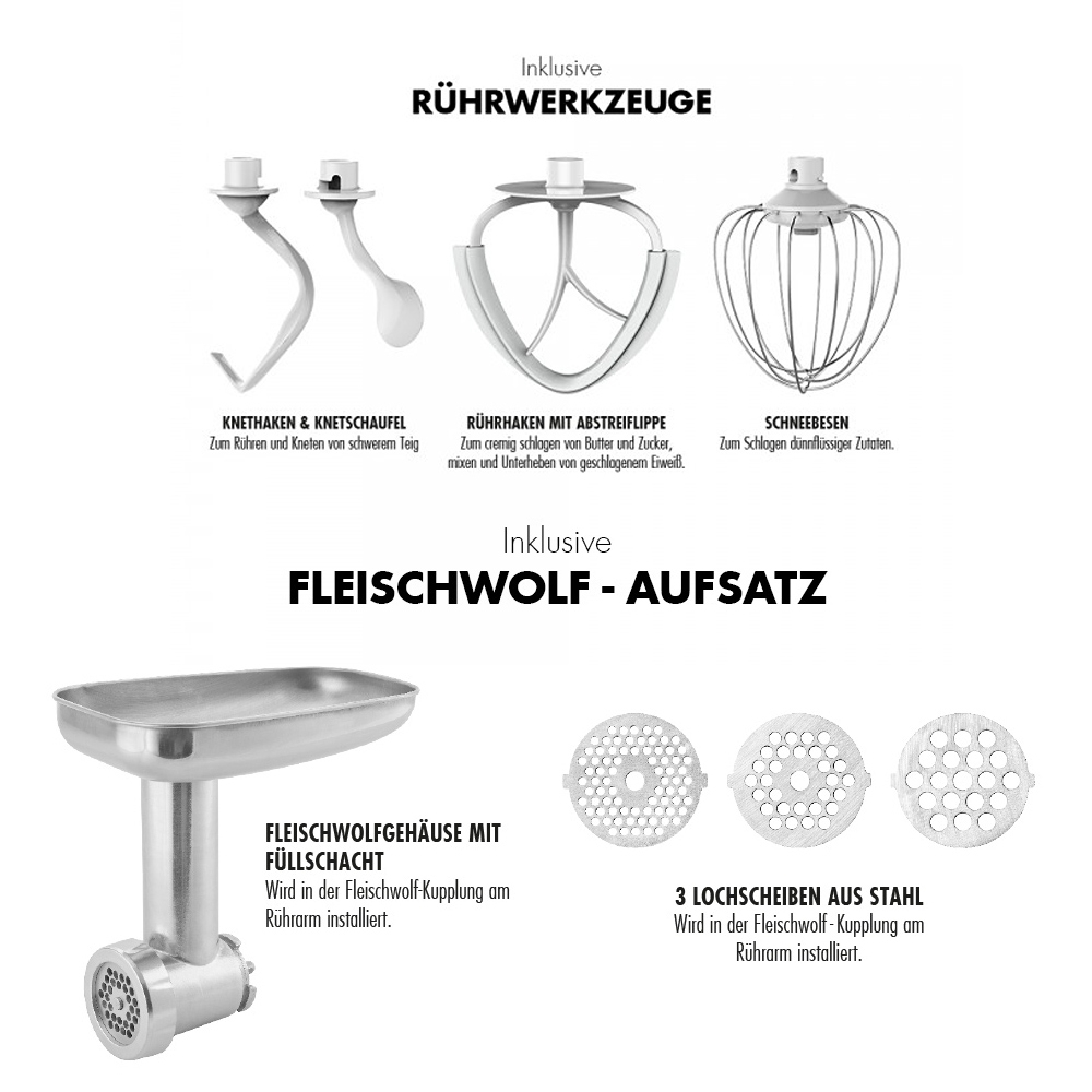 Gastroback - Design Küchenmaschine Advanced Digital - XXL SET