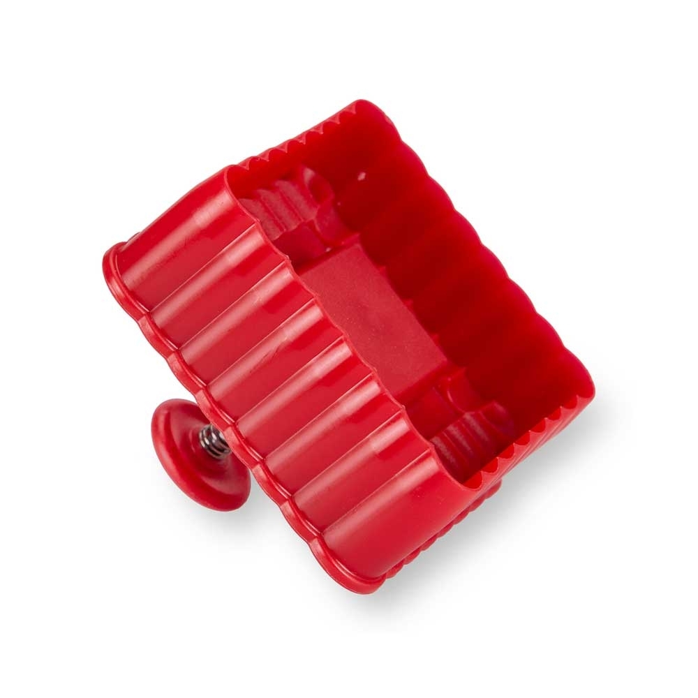 Städter - Prägeausstecher mit Auswerfer - Quadrat gewellt - mit Prägung und Auswerfer