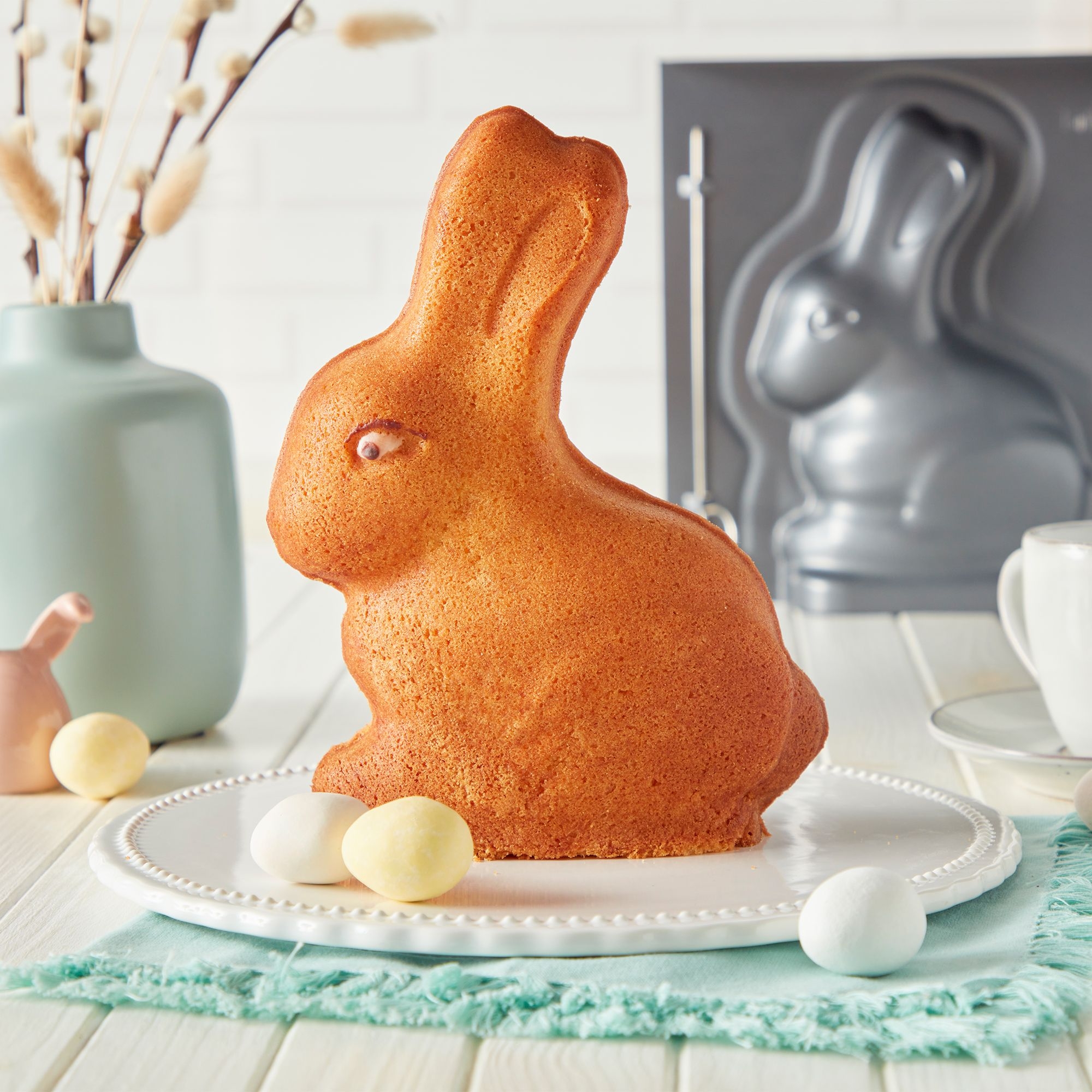 Birkmann - 3D-Backform Osterhase - All you need is spring - 24 x 24 cm - 1000 ml