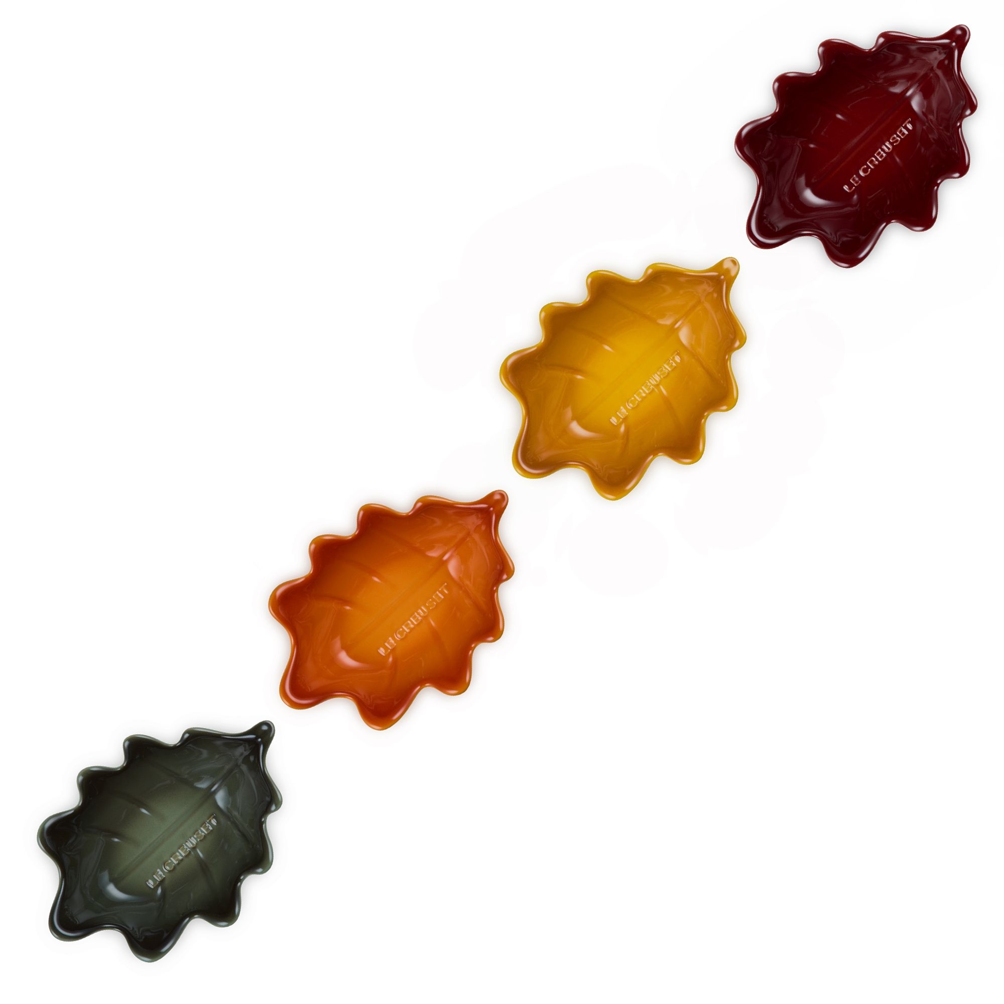 Le Creuset - Stoneware Set of 4 Mini Dishes Leaves